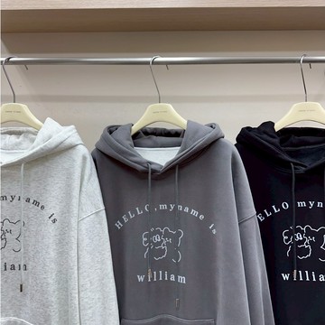 Limitx_！現貨(男女可穿)！可愛狗狗 加絨帽T #5301