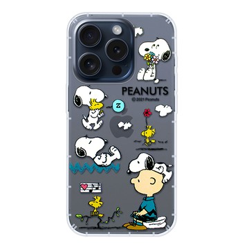iPhone 15 Pro Max 殼 【SNOOPY/史努比】iPhone 15 Pro Max (6.7 吋) 防摔氣墊空壓保護手機殼(小日子)