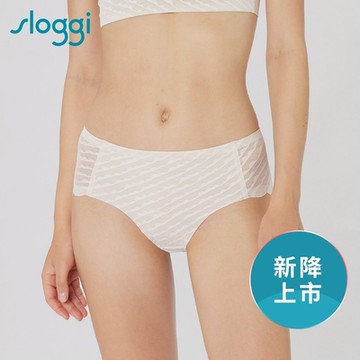 sloggi-ZERO LACY 零感蕾絲中腰小褲 蒙布朗棕