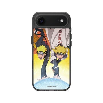 iPhone Air Clear (相機按鈕) 酷墨灰 - 火影忍者 Naruto - 漩渦鳴人&波風水門