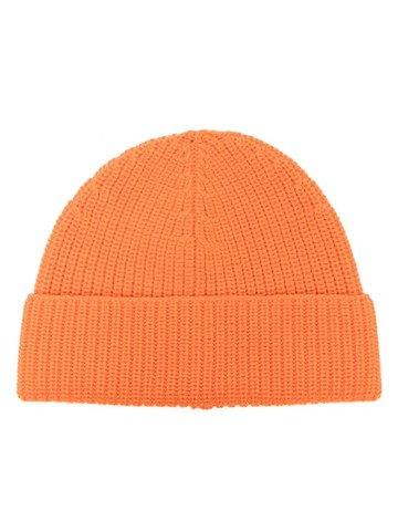 FURSAC - ribbed-knit wool beanie - men - Wool - One Size - Orange