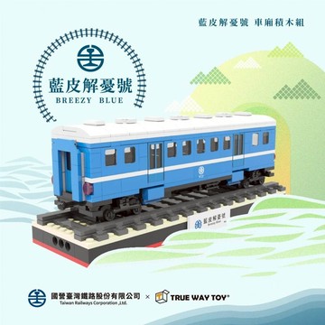 【TRUE WAY TOY】藍皮解憂號 車廂積木組-EW-5215