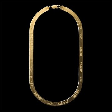 歐美潮牌ins嘻哈說唱街頭項鏈男女字母毛衣鏈個性網紅蛇骨鏈飾品