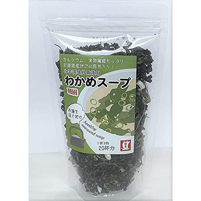 潮宝食品 化学調味料無添加和風わかめスープ 80g