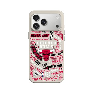 iPhone 17 Pro Max SolidX 貝殼灰 - NBA - 塗鴉系列-芝加哥公牛 Chicago Bulls - Graffiti