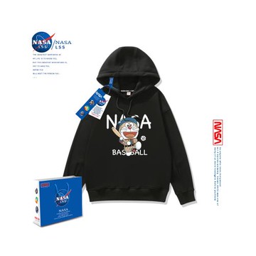 NASA聯名衛衣兒童男童女童連帽叮當貓機器貓秋季中大童洋氣潮春秋