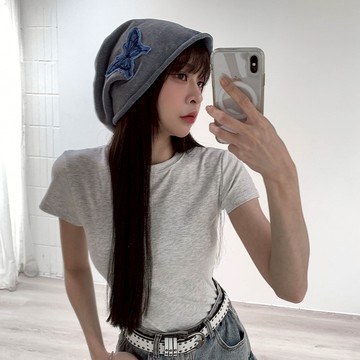 【Aa.chic】中式復古蝴蝶堆堆帽(三色).配件/女帽/復古/蝴蝶/堆堆帽/時髦/日常【Cshie09】