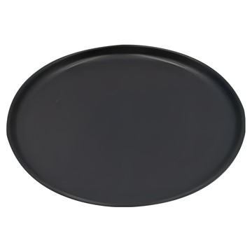 P&P 北歐風餐盤 陶瓷材質  20 x 2.3cm  黑色  1個