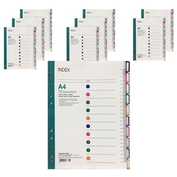 Hope Office Point PP 10分類索引內頁 A4  9片  1組