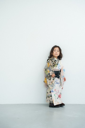 浴衣 Yukata   米色圖紋