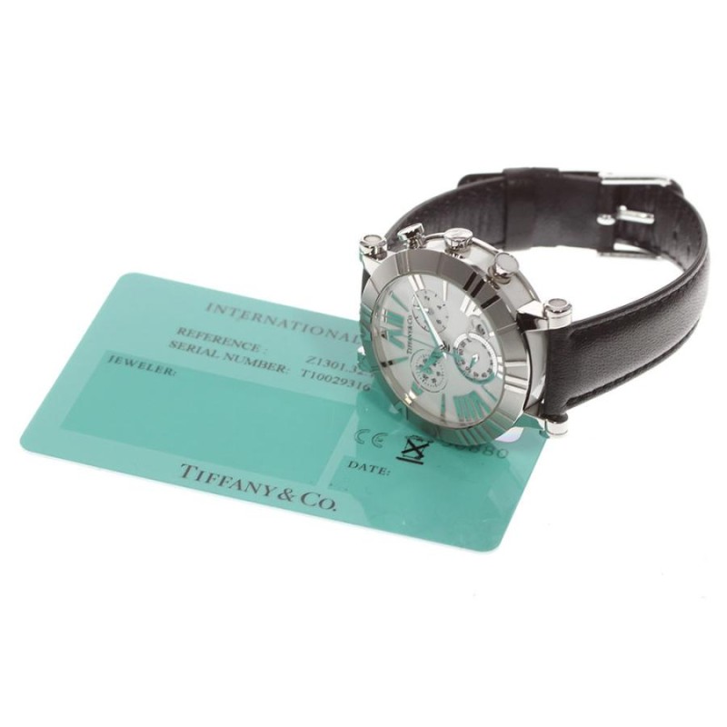 ティファニー TIFFANY&Co. Z1301.32.11A10A71A アトラス クロノグラフ クォーツ レディース 良品 保証書付き_767375