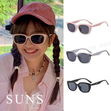 【SUNS】歐美ins方框潮流墨鏡 多巴胺網紅抖音款墨鏡/太陽眼鏡 抗UV(38502)