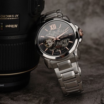 SEIKO精工 Premier 開芯網格鏤空機械錶 新春換新 送禮首選-42.9mm (SSA437J1/4R71-00C0D)_SK045