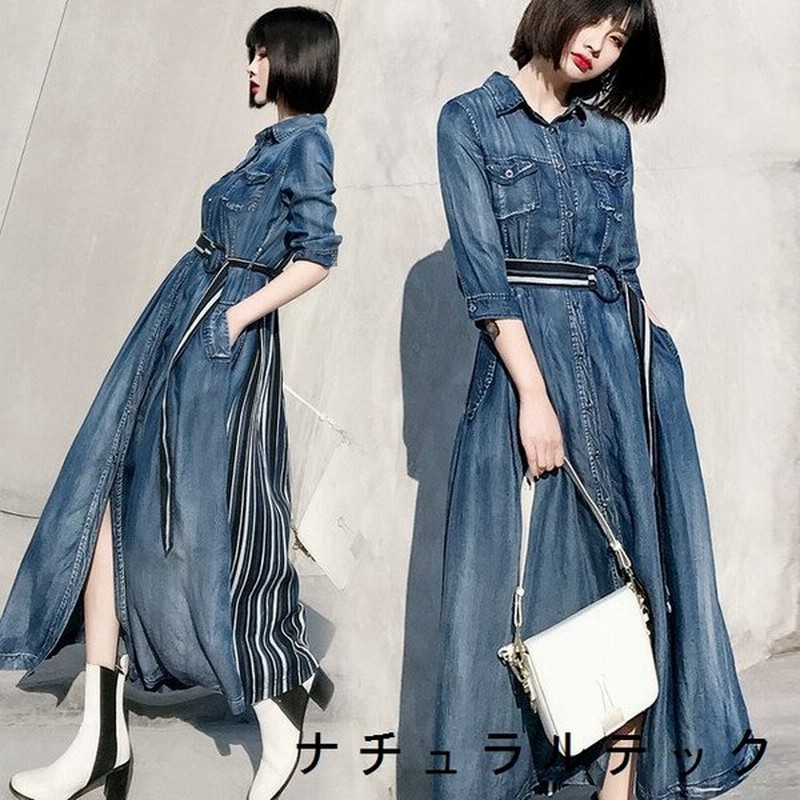 ドッキングワンピース 半袖 代 30代 40代 50代 ワンピース レディース ファッション 女性 カジュアル 春 夏服 秋 デニム 選べる袖丈 七分袖 春夏秋 通販 Lineポイント最大0 5 Get Lineショッピング