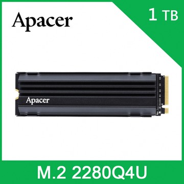 Apacer 宇瞻AS2280Q4U 1TB M.2 PCle 4.0 SSD(附散熱片)