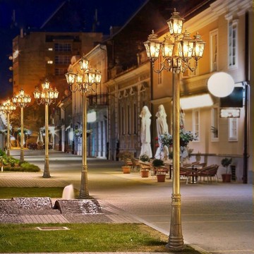 免運/公司貨 柱頭燈 太陽能庭院燈 燈具 歐式復古新款3米led庭院 多頭中式仿古高桿 豪華別墅小區景觀 可開發票 全館五折 工廠現貨直銷 新品特價 m10231