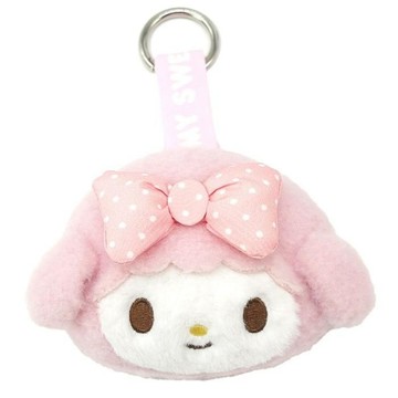 【震撼精品百貨】My Melody 美樂蒂~日本SANRIO三麗鷗 Piano彼安諾絨毛玩偶扣環吊飾-大頭款*21519