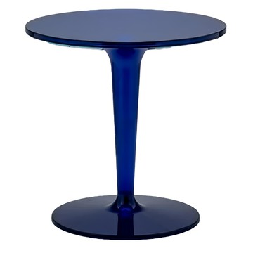 快豹 Muni 北歐現代透明邊几  透明深藍  1個