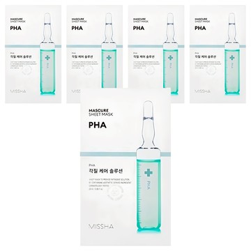 MISSHA Mascure PHA 面膜 - 溫和去角質、深層清潔、提亮膚色  5片  1入
