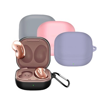 Timo SAMSUNG三星 Galaxy Buds 2/Buds Pro/Pro 2/Live/Buds FE 通用藍牙耳機矽膠保護套(附扣環)