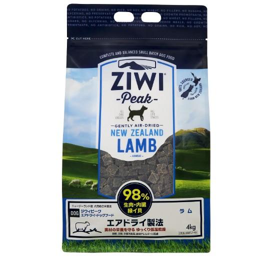 ZiwiPeak エアドライ・ドッグフード ラム 4kg 9421016593965