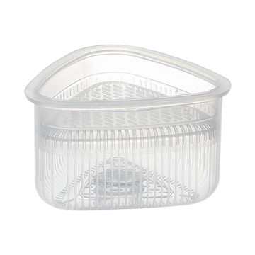 荷生活 PP透明三角飯糰模具 按壓脫模防沾黏壽司便當DIY工具-小號1入