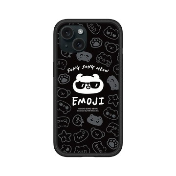 iPhone 15 Mod NX 黑 - 爽爽貓 Song Song Meow by SECOND - 爽爽貓_Emoji