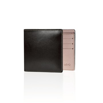 LIEVO │ 水蠟皮短夾(率性黑)