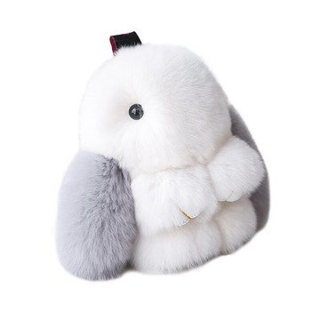 裝死兔 裝死兔掛件獺兔毛小兔子萌萌兔書包毛絨兔包包手機鑰匙掛飾【MJ109】