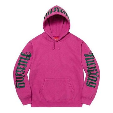 Supreme Ambigram Hooded Sweatshirt 'Pink Green'