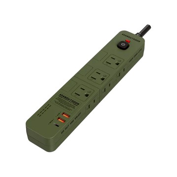 ADAM 高效能4開6插30WPD延長線1.8M