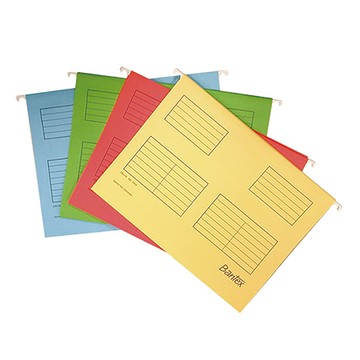 BANTEX 紙質吊夾/3460/A4/紅/25入/盒