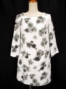 中古 アズノウアズ ピンキー As Know As Pinky ワンピース 花柄 色づくハナバナ 七分袖 F 白 レディース 通販 Lineポイント最大1 0 Get Lineショッピング