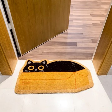 西班牙 FISURA 手工製 椰子纖維造型門墊 躲貓貓