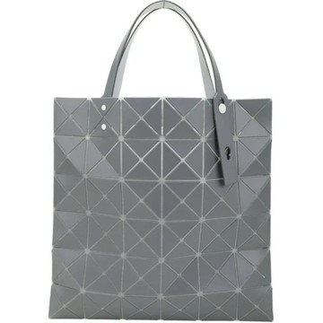 Issey Miyake BAOBAO LUCENT W COLOR 6x6 撞色霧面幾何手提托特包(深灰x白 肩背包 購物袋)