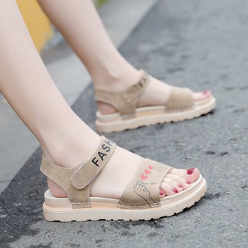 羅馬涼鞋女2021夏季新款時尚舒適軟底百搭學生網紅輕便休閑平底鞋