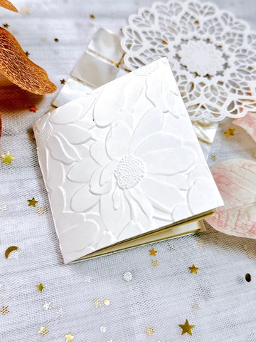 迷你浮雕封面手工小方本