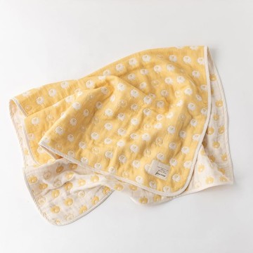 綿羊小蓋毯 黃色