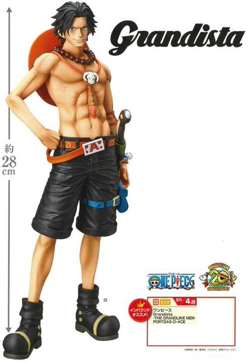 台灣代理版 Grandista －THE GRANDLINE MEN－ PORTGAS.D.ACE 艾斯 海賊王 公仔