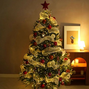 免運 附發票 聖誕樹 圣誕樹2025家用套餐加密diy發光樹大型擺件高級感ins圣誕節裝飾 可開發票 全館五折 工廠現貨直銷 新品特價 z11051