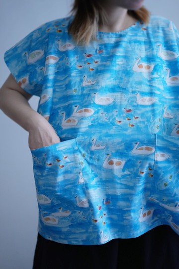 鴨鴨天鵝船無袖四方衣