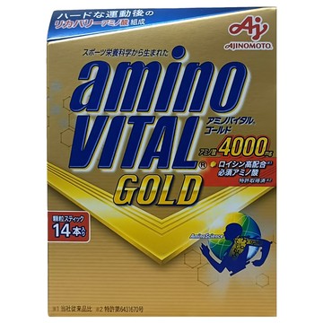 AJINOMOTO 味之素 黃金級胺基酸 bcaa amino vital 4.7g  14包  1盒