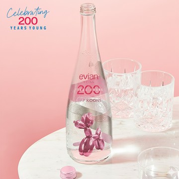 限購商品 : evian X Jeff Koons 年度限量瓶 粉色(礦泉水)