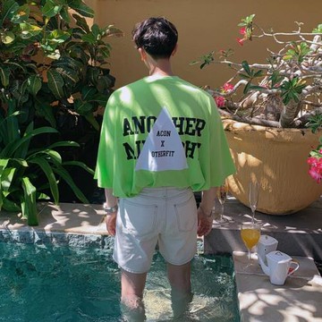 MRCYC夏季韓系短袖T恤男士潮牌潮流ins半袖寬松情侶款百搭上衣