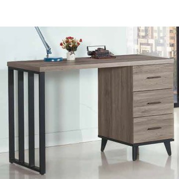 AS DESIGN 雅司家具-理伯鐵側板4尺書桌-121*56*80.7cm