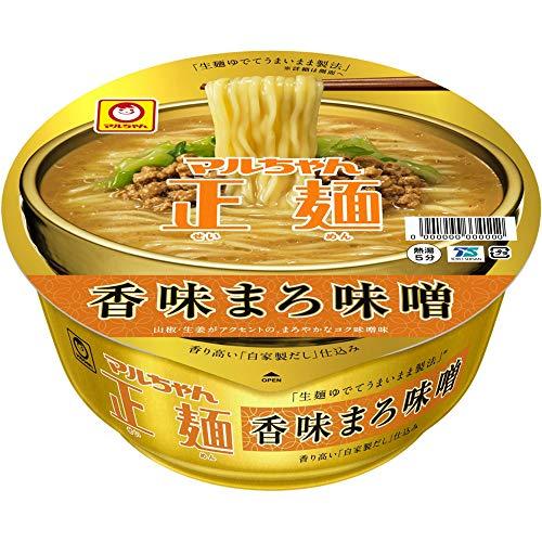 マルちゃん正麺 カップ 香味まろ味噌 129g ×12個