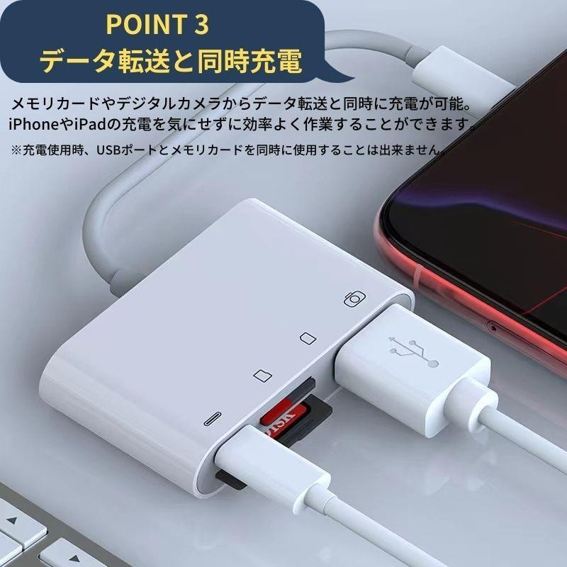 iPhone iPad SD カードリーダー アイフォン Lightning MicroSD