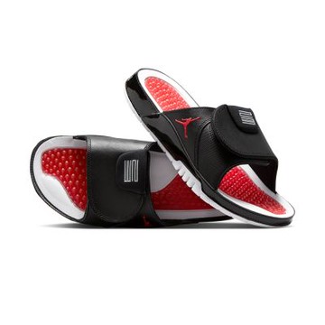 Nike Jordan Hydro XI 男鞋 黑白紅色 魔鬼沾 黑白紅 運動 拖鞋 FN2452-006