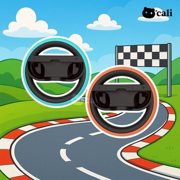 Switch2 專用 方向盤 顆粒 防滑 手把套 joycon2 體感 配件 馬力歐賽車 搖桿套 賽車手把套 NS2