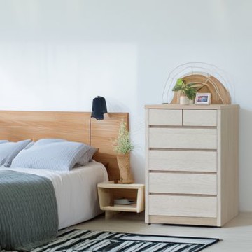 文創集 盧克3尺六抽斗櫃-89x52x123cm免組